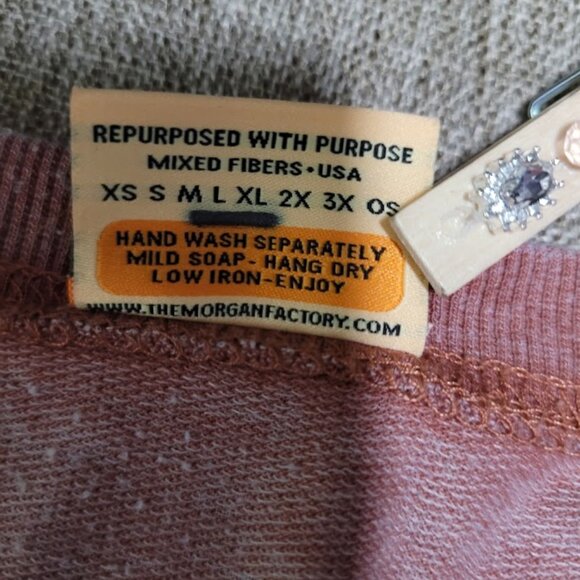 The Morgan Factory Repurposed Boho Hippy Flowy Blouse Sz L/XL - Picture 12 of 12